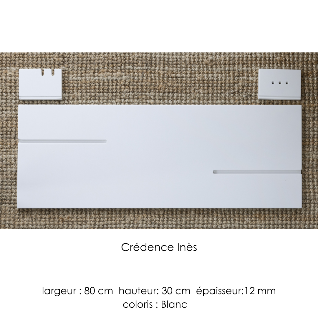 Inès, la crédence innovante en Solid Surface, pour votre salle de bains