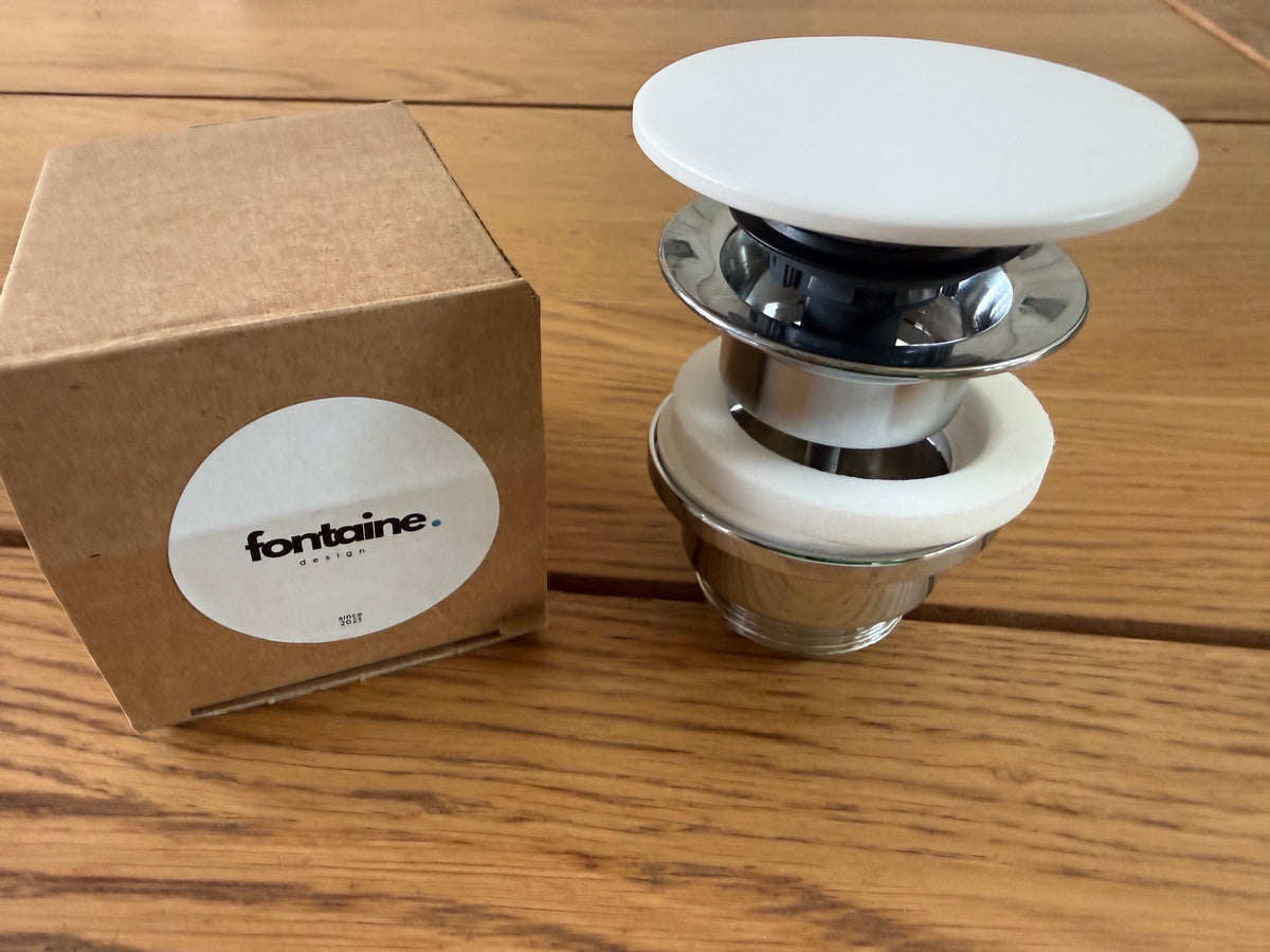 NEW  Bonde clic-clac avec clapet en  Solid Surface